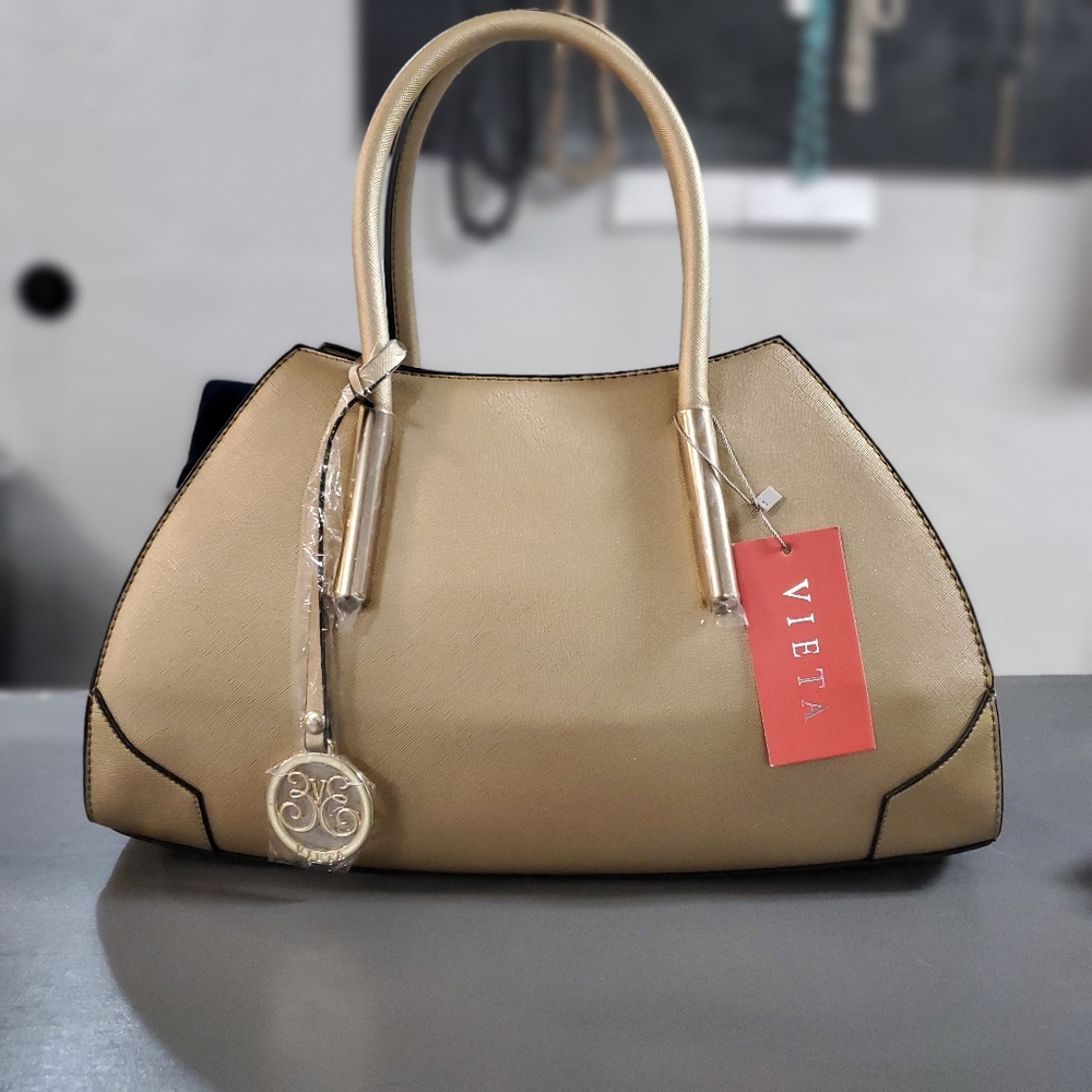 Metallic Gold Satchel